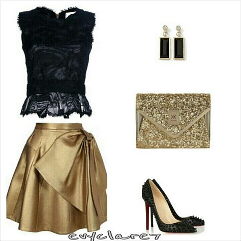 Pin By Marlene Alaniz On Fashion Black And Gold Outfit Gold Tops