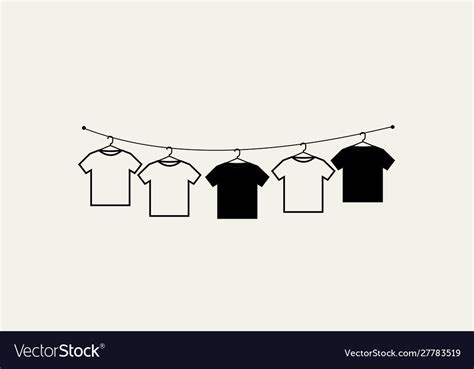 drying clothes royalty free vector image vectorstock