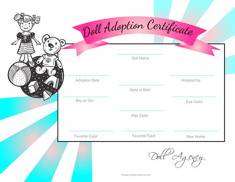 Update notice, 1) new smart bd nid card system added enjoy buddy 😀. Doll Adoption Certificate the kids can color and fill in ...