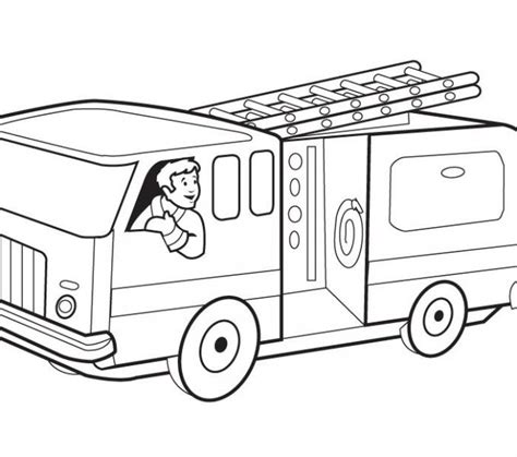 Printable Fire Truck Coloring Pages at GetColorings.com | Free