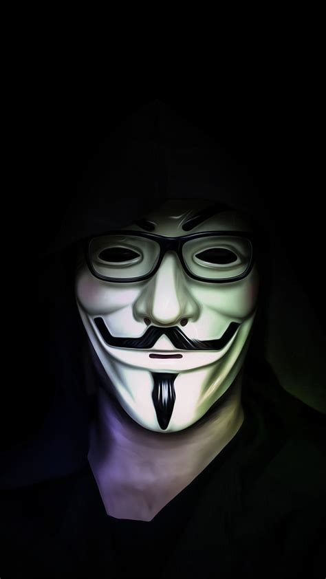 Anonymus Mask Guy Iphone 7 6s 6 Plus Pixel Xl One Hacker Mask Hd