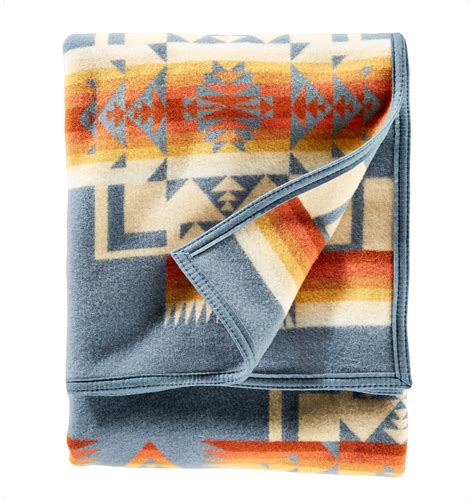 Pendleton Chief Joseph Wool Blanket Slate Sverige