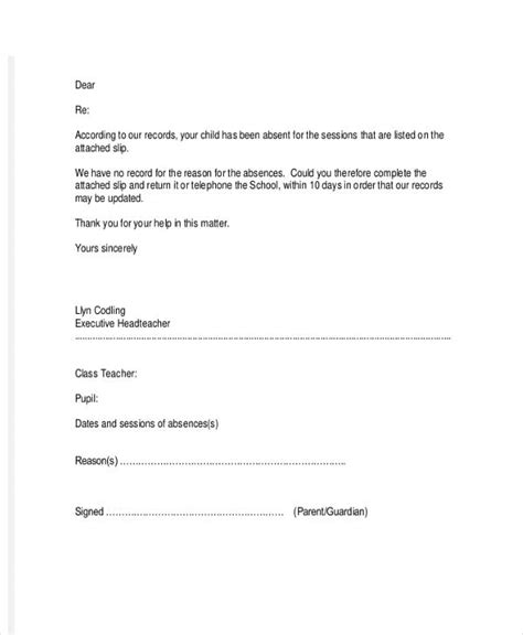 Sample Letter Of Request For Leave Of Absence From School Uk Classles