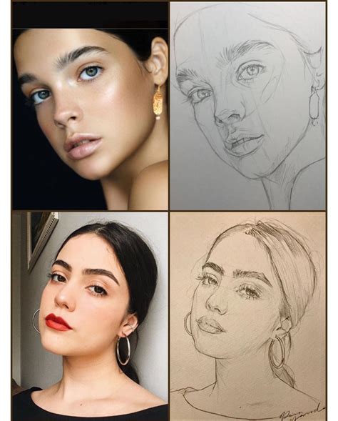 How To Draw Portraits Tutorials And Ideas Sky Rye Design Self