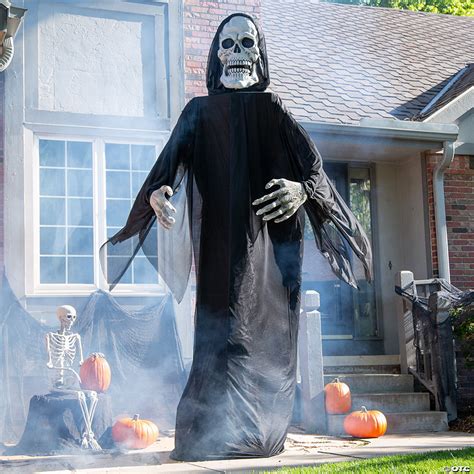 12 Ft Animated Standing Reaper Halloween Decoration