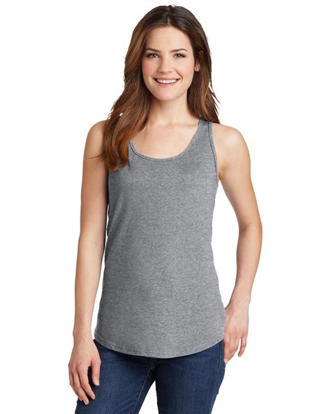 Port And Company Ladies 100 Cotton Cami Removable Tag Tank Top Lpc54tt