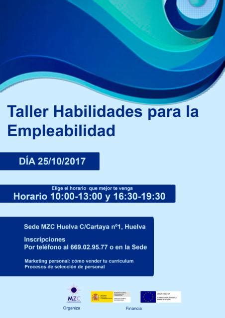 Mzc Huelva Taller Habilidades Para La Empleabilidad Acción Social