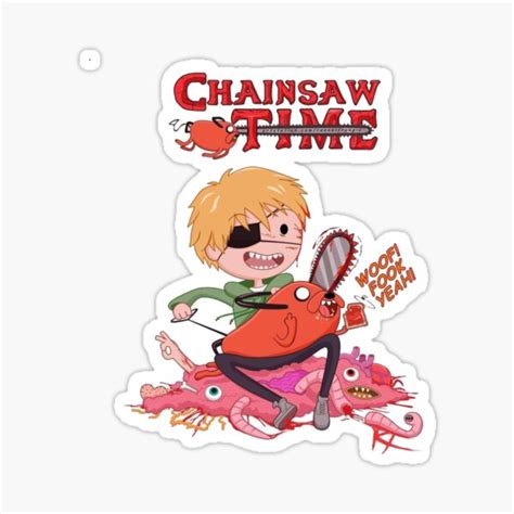 Funny Chainsaw Man Chainsawman Sticker For Sale By Lalunestore