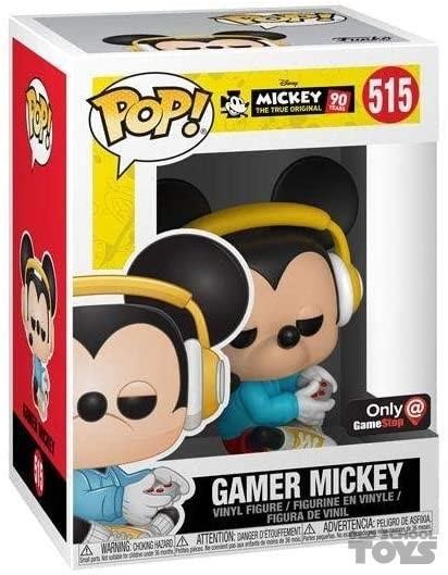Gamer Mickey Sitting Pop Vinyl Disney Funko Gamestop Exclusive