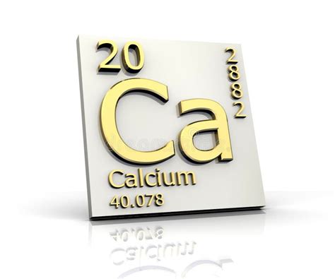 Calcium Form Periodic Table Of Elements Stock Illustration