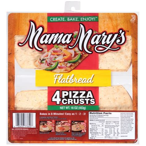 We did not find results for: Mama Marys Flatbread Pizza Crust Nutrition - NutritionWalls