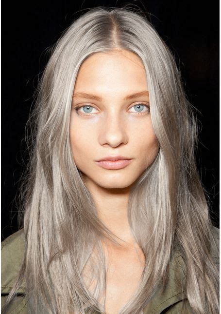 Silver Blonde Hair Dyed Blonde Hair Blonde Balayage Ombre Hair