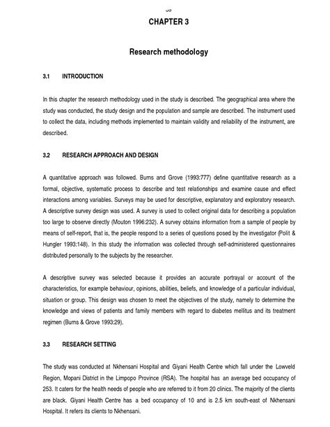 Sample Methodology Section Of Research Paper Methodology Section Of A