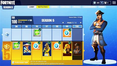 Fortnite season 5 has arrived and that means a whole host of new cosmetics are coming with it in the new battle pass. *NEW* SEASON 5 TIER 100 BATTLE PASS SKINS REVEALED ...