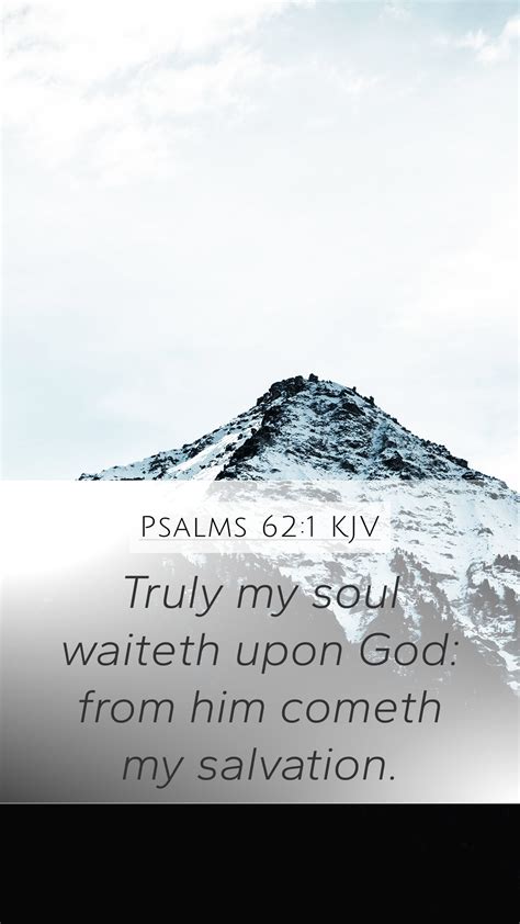 Psalms 621 Kjv Mobile Phone Wallpaper Truly My Soul Waiteth Upon God