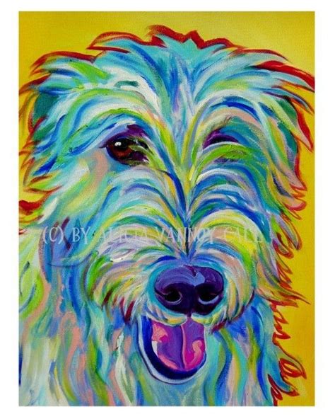 Irish Wolfhound Pet Portrait Dawgart Dog Art Pet Portrait Artist