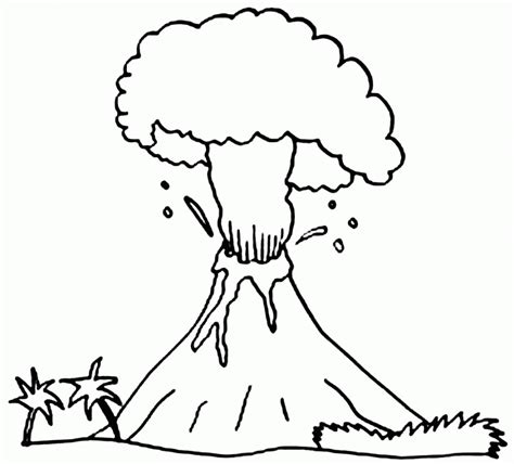 V is for volcano coloring page from letter v category. Volcano Coloring Pages | Free download on ClipArtMag
