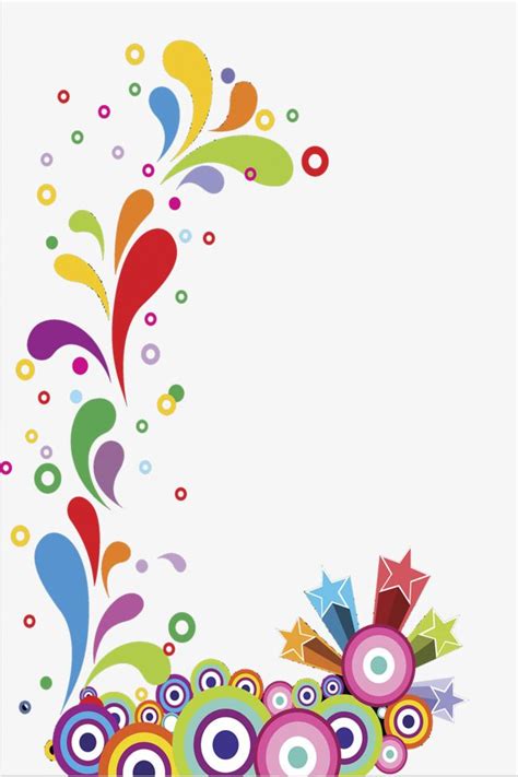 Colorful Border Vector Material Png Images Color Frame Vector Png