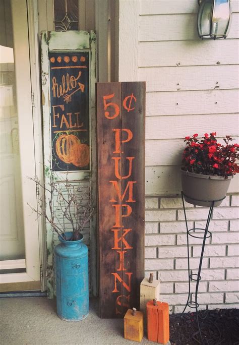 Easy Wood Sign For Fall Porch Decor Wooden Sign