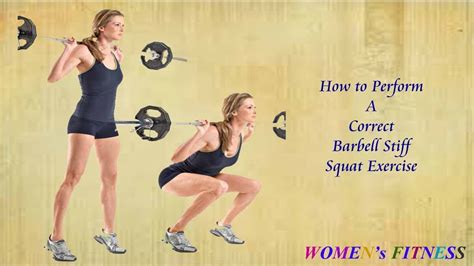 how to perform wide stance barbell squat with correct squat form women squat workout