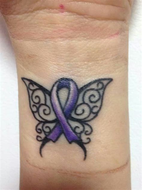 Fibromyalgia Awareness Fibromyalgia Tattoo Purple Ribbon Tattoos