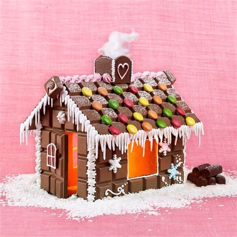 A Gingerbread House Made Out Of Chocolate Gingerbread House