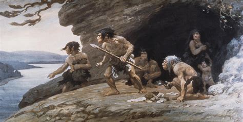 Neanderthal Caveman Painting By Photo Researchers Pixels