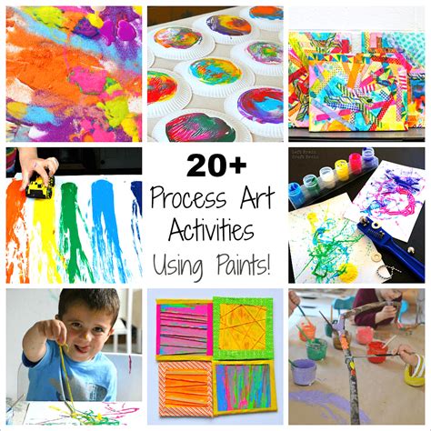 20 Process Art Activities For Preschoolers Using Paint