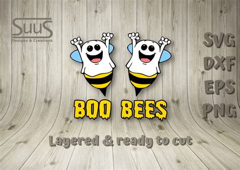 Boo Bees Layered Svg Graphic By Suus Designs And Creations · Creative