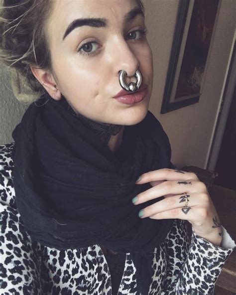 Women With Huge Septums Photo Double Nose Piercing Cute Nose