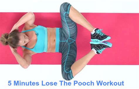 Lose The Pooch With This 5 Minutes At Home Workout