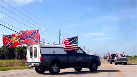 confederate flags fly proudly in loxahatchee rally wgcu news