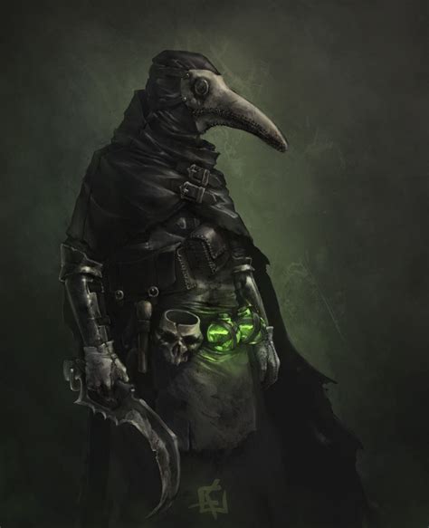 Artstation Plague Doctor Alexander Koval Fantasy Concept Art