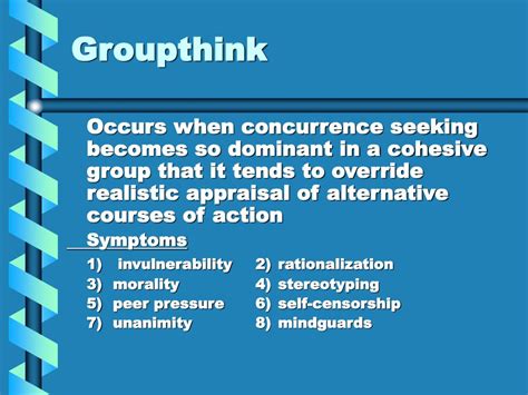 Groupthink Definition Business