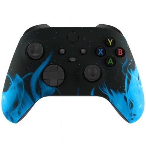 Blue Fire Xbox One Series Sx Custom Un Modded Controller Unique Design