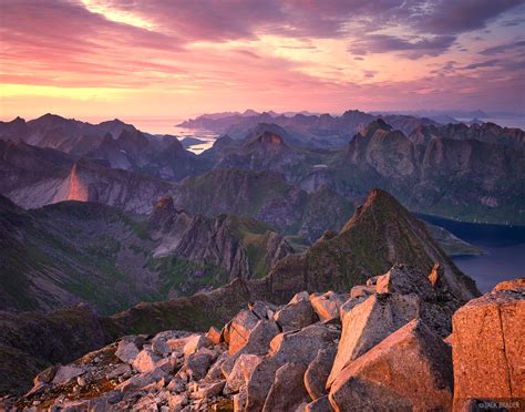 Lofoten Sunset Lofoten Islands Norway Mountain Photography By Jack