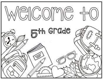 These pages are perfect thing to stimulate and train about their coloring skill. 5th Grade Coloring Page by Christa Leigh Designs | TpT