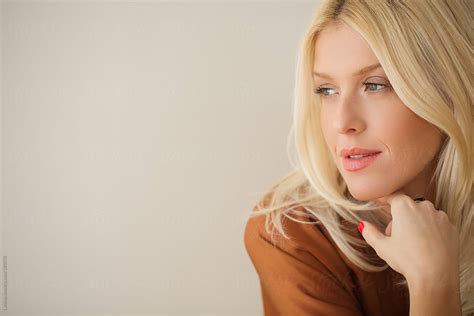 Gorgeous Blonde Woman By Lumina