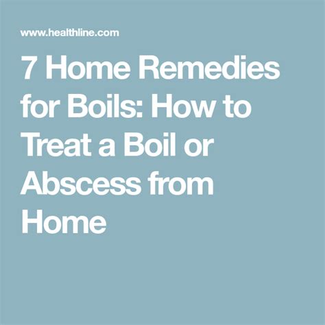 7 Ways To Get Rid Of Your Boils At Home Home Remedies For Boils Home
