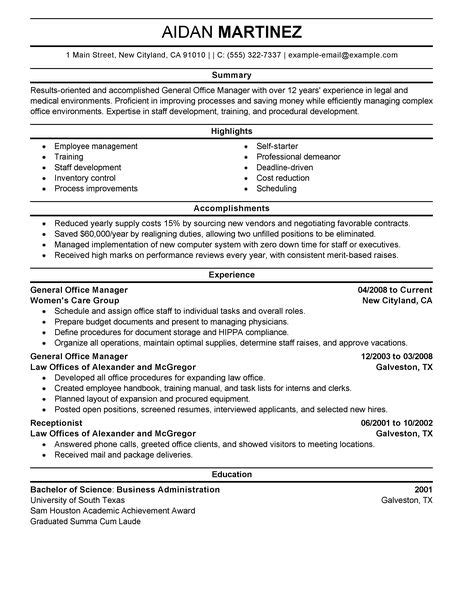 Looking for general assistant resume samples? Best Administrative General Manager Resume Example | LiveCareer