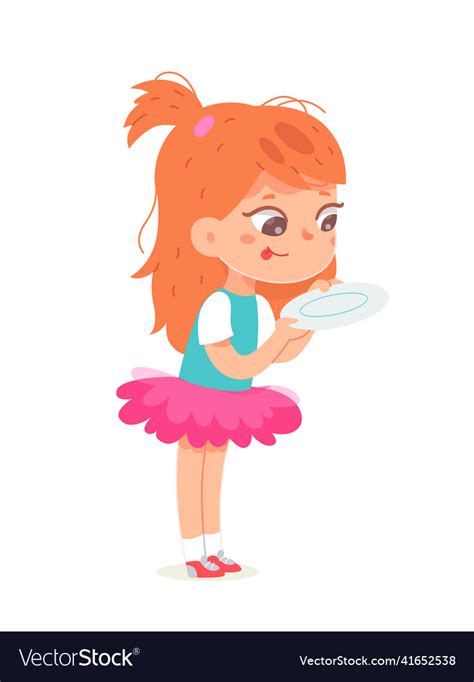 Hungry Girl Clipart With Bow