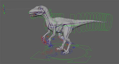 Realistic Raptor Rigged 3d Model