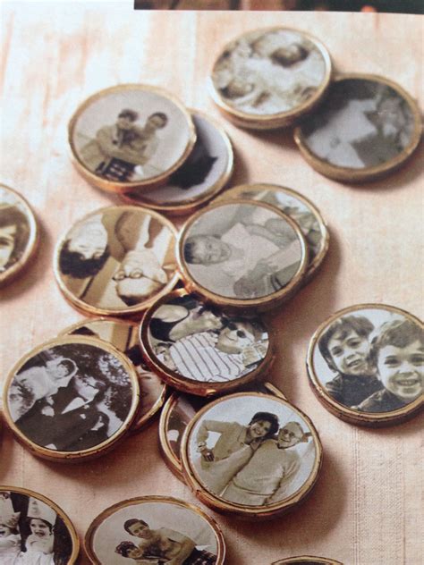 Gold Coins Photos Printed On Adhesive Paper Mom Dad Anniversary 60th