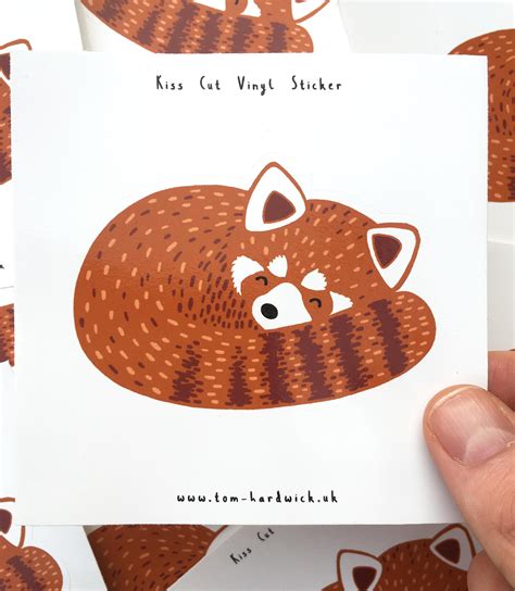 Got A Little Sticker Of My Red Panda Design Rredpandas
