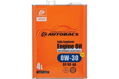 Моторное масло Autobacs 0w 30 Engine Oil Api Sp Ilsac Gf 6a Synthetic