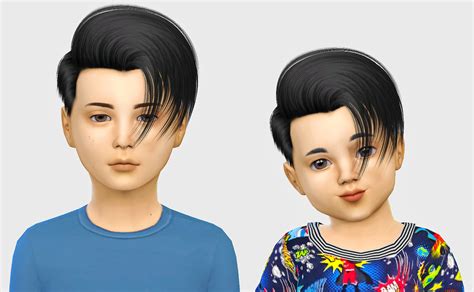 Lana Cc Finds Ade Toni Toddler Version Sims Hair Sims 4 Hair