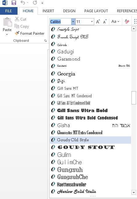 Maybe you would like to learn more about one of these? Fonts installed in windows are not all available in office ...