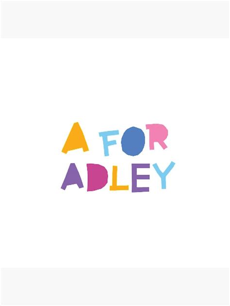 A For Adley Pin For Sale By Redmii Redbubble