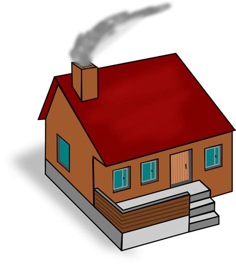 What kind of chimney is in this house? Library of house with chimney download png files Clipart ...