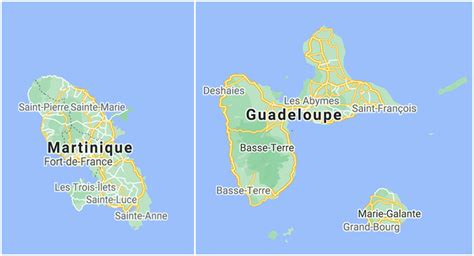 Guadeloupe Carte Monde Info Voyage Carte Plan